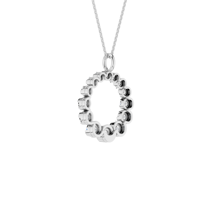 Graduated Circle Pendant (Round) in 14K White Gold – Silvadi Jewelry Aurora CO