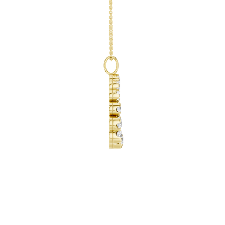 Graduated Circle Pendant (Round) in 14K Yellow Gold – Silvadi Jewelry Aurora CO