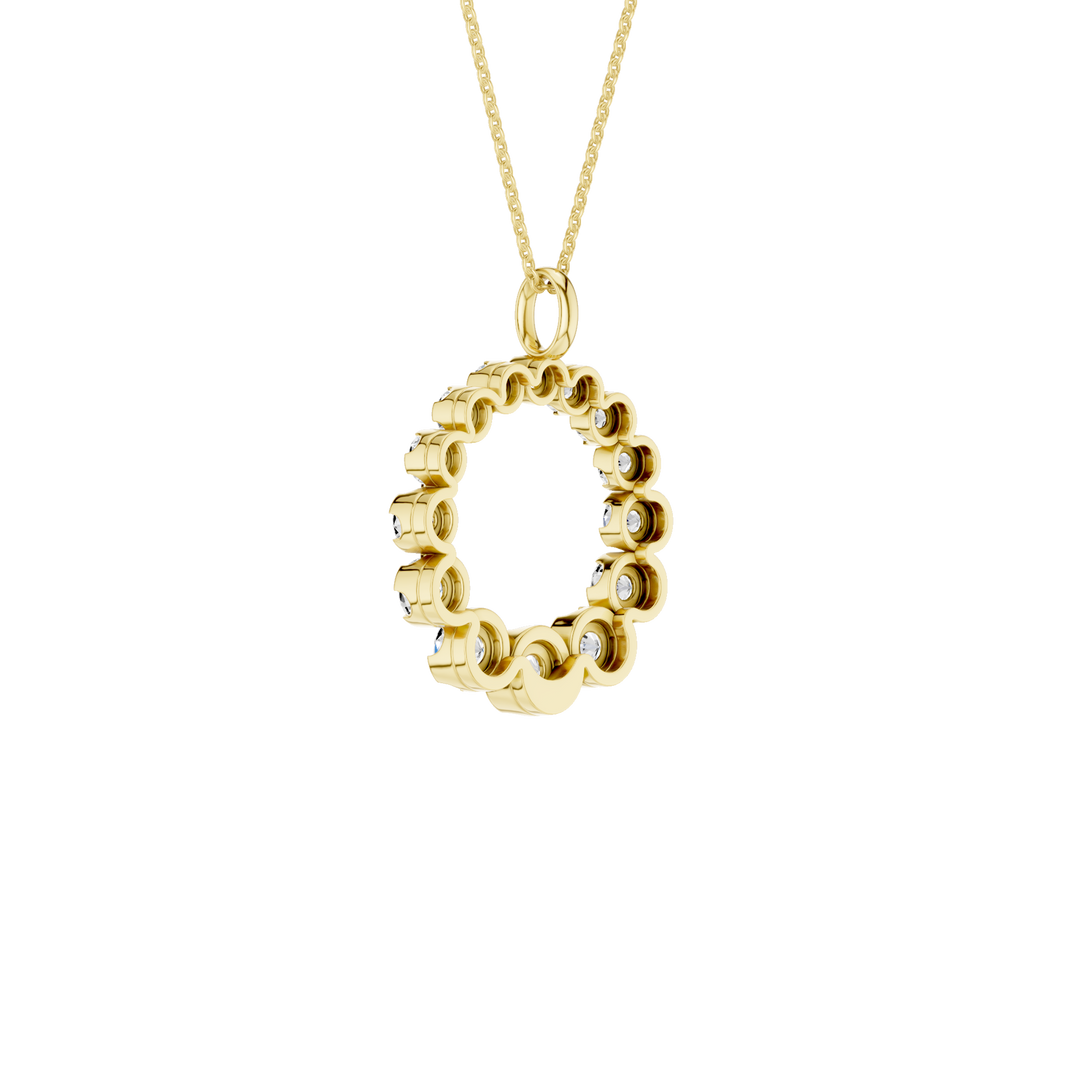 Graduated Circle Pendant (Round) in 14K Yellow Gold – Silvadi Jewelry Aurora CO