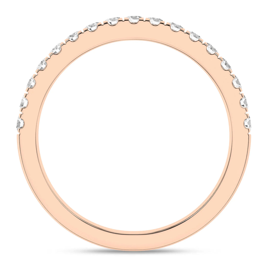his-and-hers-matching-lab-diamond-wedding-band-14k-rose-gold-front-view