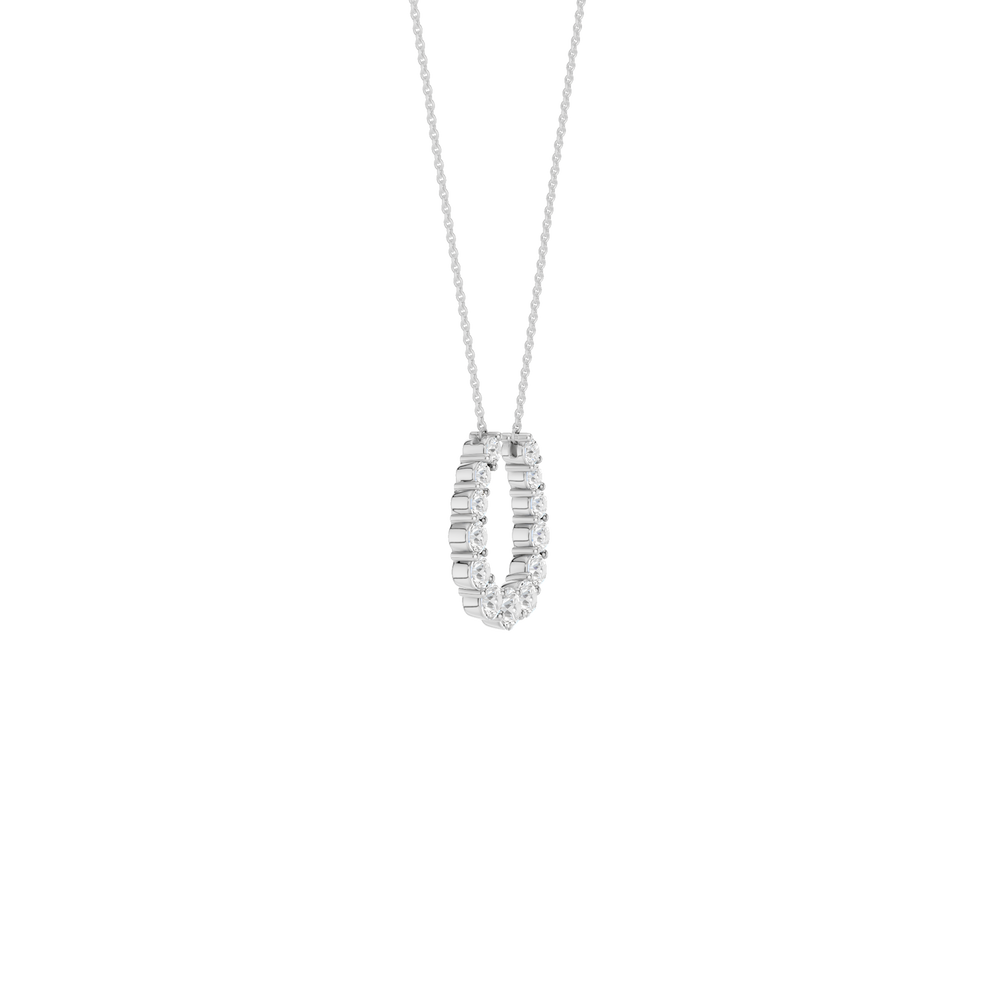 Horseshoe Pendant (Round) in 14K White Gold – Silvadi Jewelry Aurora CO