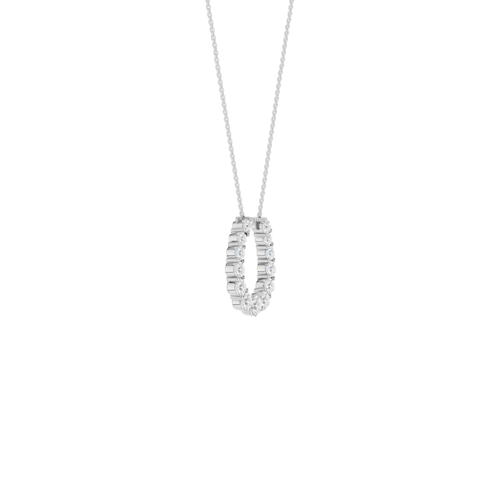 Horseshoe Pendant (Round) in 14K White Gold – Silvadi Jewelry Aurora CO