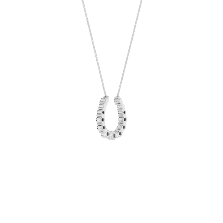 Horseshoe Pendant (Round) in 14K White Gold – Silvadi Jewelry Aurora CO