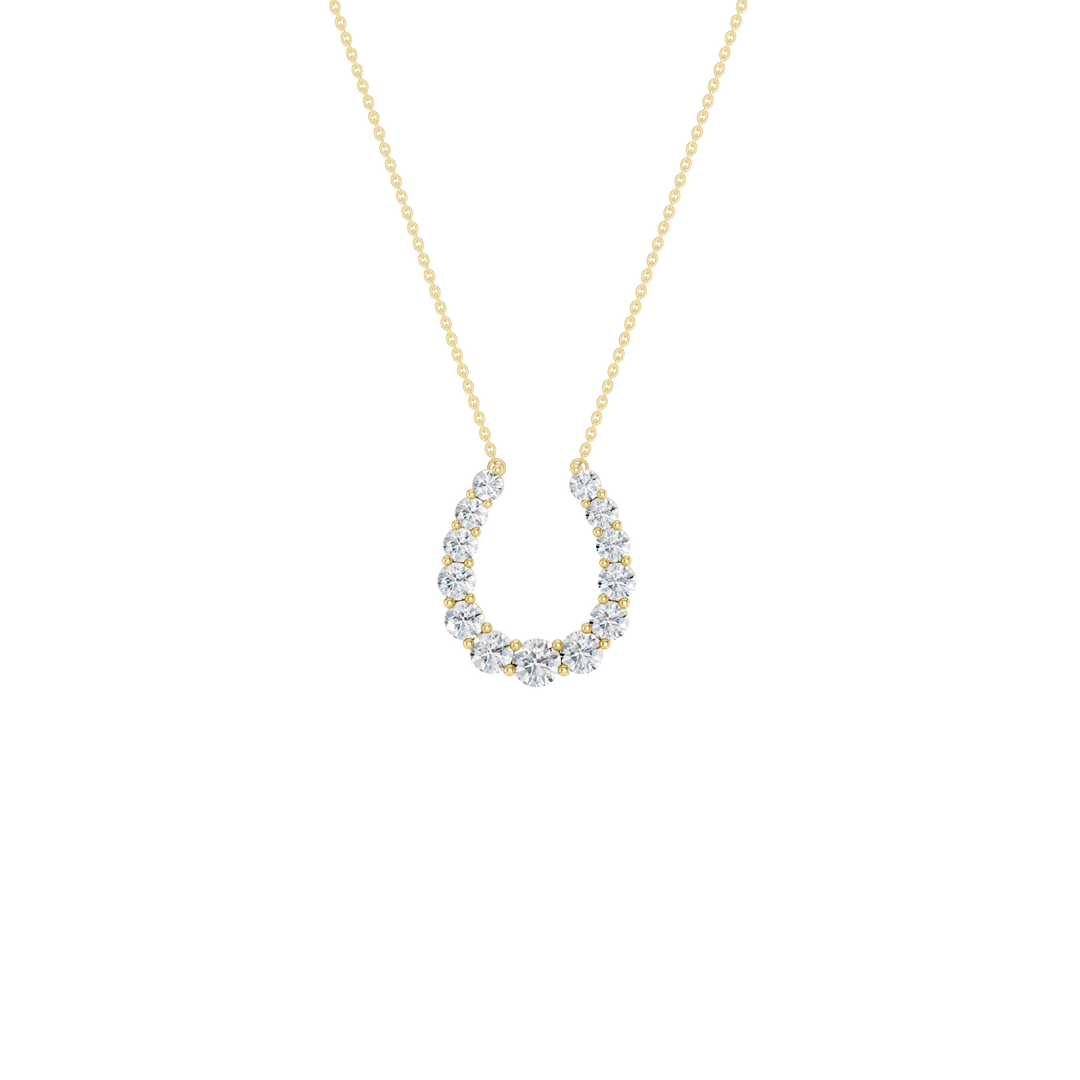 Horseshoe Pendant (Round) in 14K Yellow Gold – Silvadi Jewelry Aurora CO