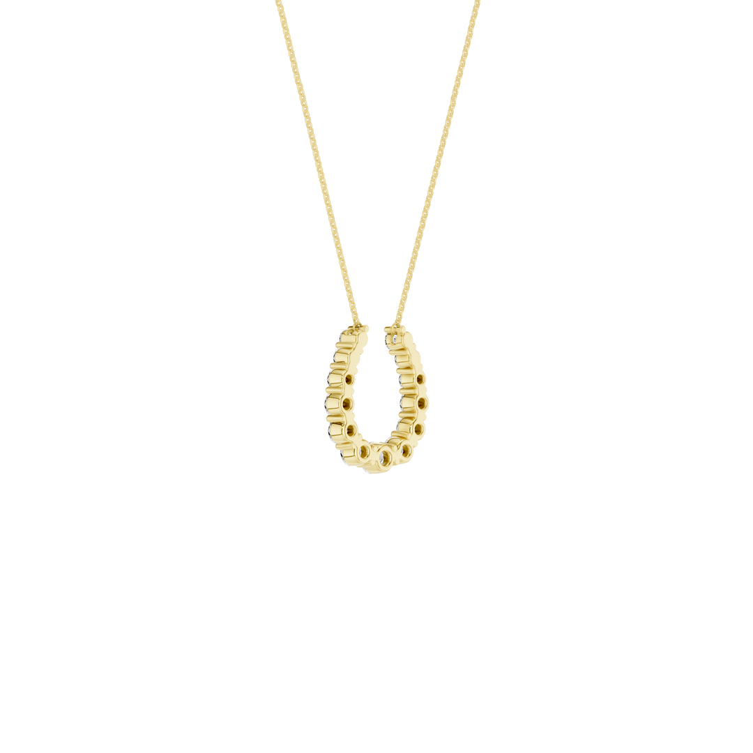 Horseshoe Pendant (Round) in 14K Yellow Gold – Silvadi Jewelry Aurora CO