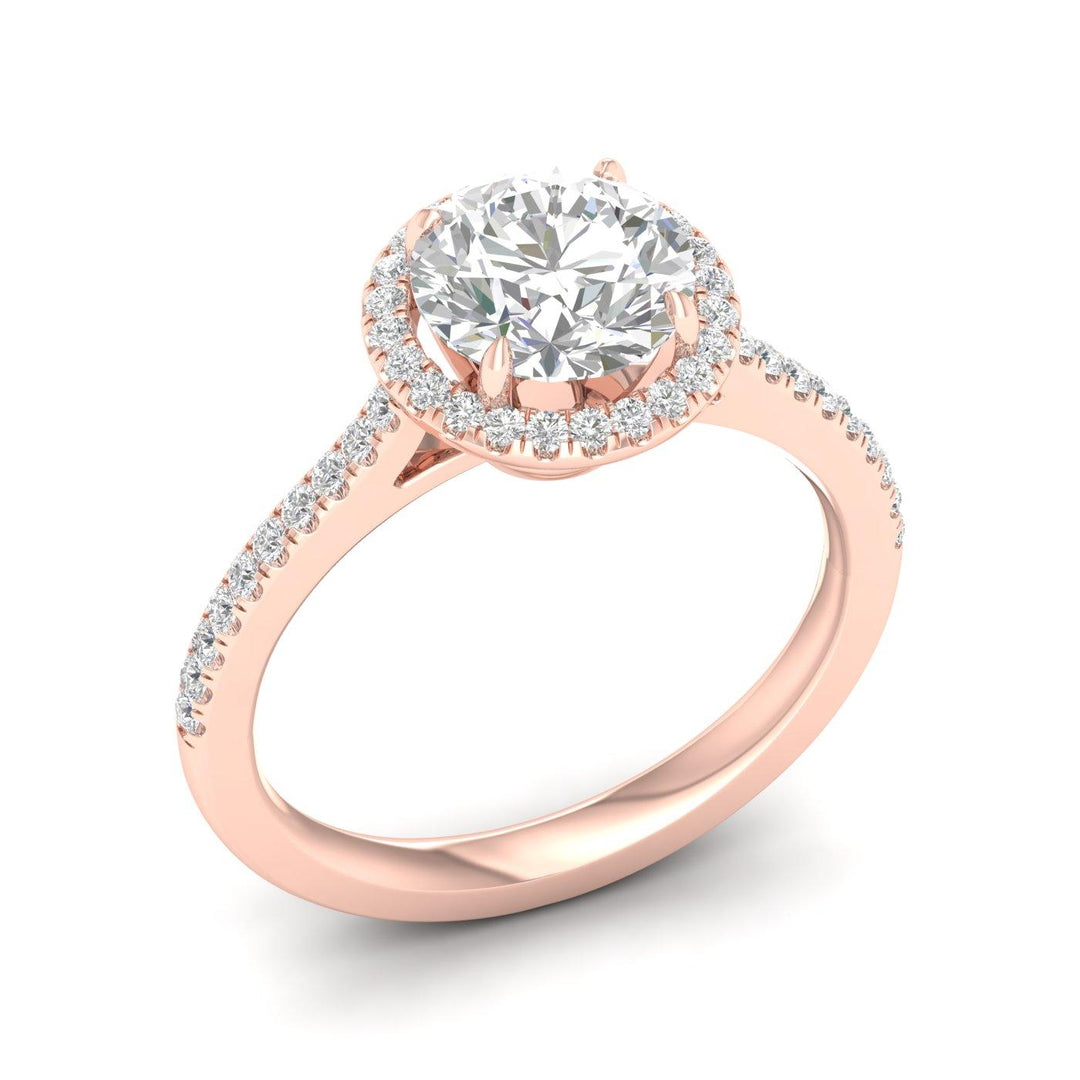 Halo Engagement Ring (Round)