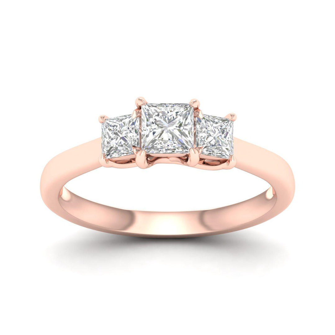 3 Stone Ring (Princess)