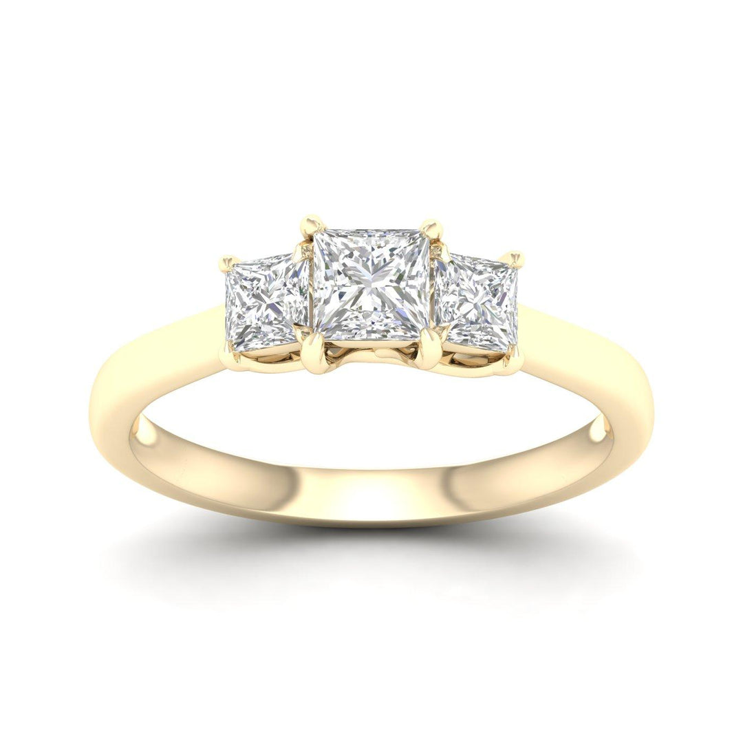 3 Stone Ring (Princess)