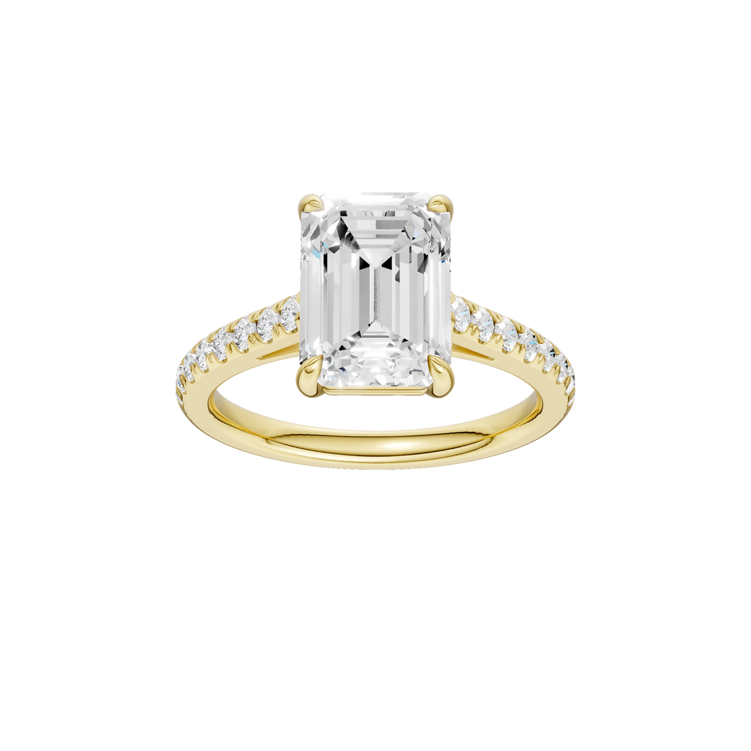 Classic Engagement Ring (Emerald) in 14K Yellow Gold – Silvadi Jewelry Aurora CO