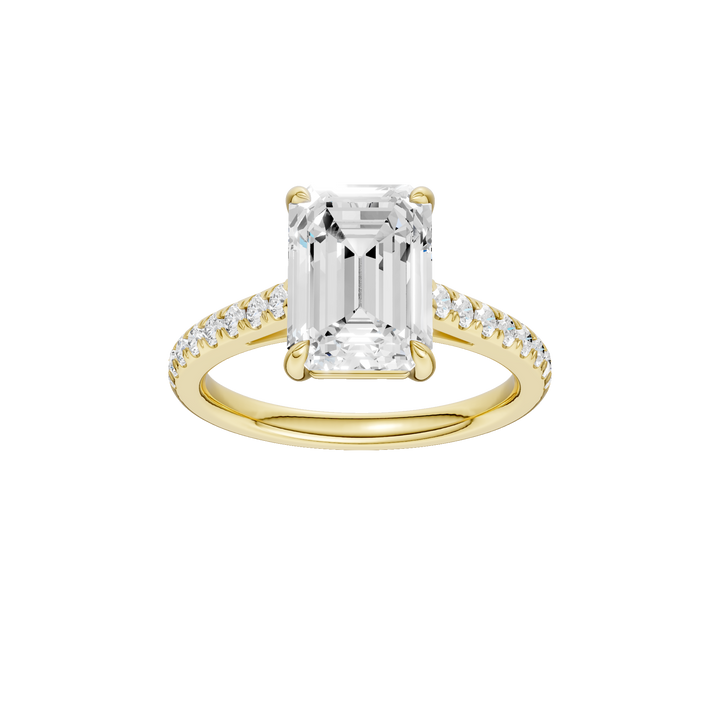 Classic Engagement Ring (Emerald) in 14K Yellow Gold – Silvadi Jewelry Aurora CO