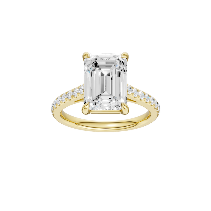 Classic Engagement Ring (Emerald) in 14K Yellow Gold – Silvadi Jewelry Aurora CO