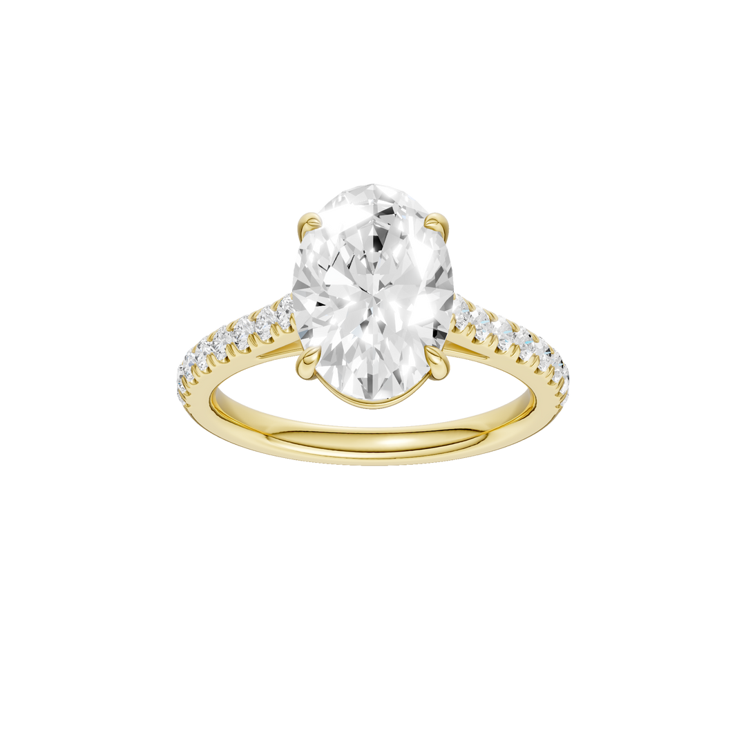 Classic Engagement Ring (Oval) in 14K Yellow Gold – Silvadi Jewelry Aurora CO