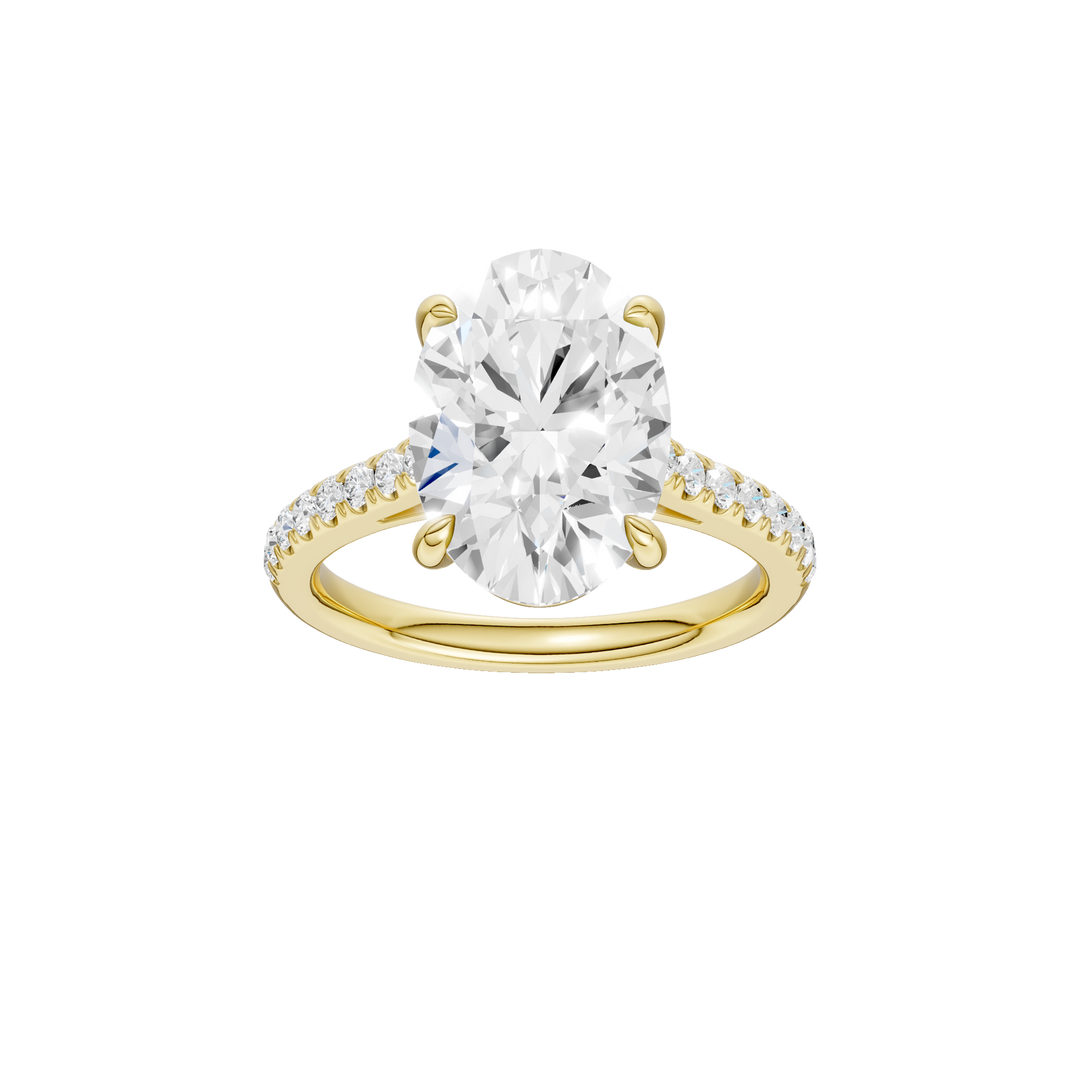 Classic Engagement Ring (Oval) in 14K Yellow Gold – Silvadi Jewelry Aurora CO