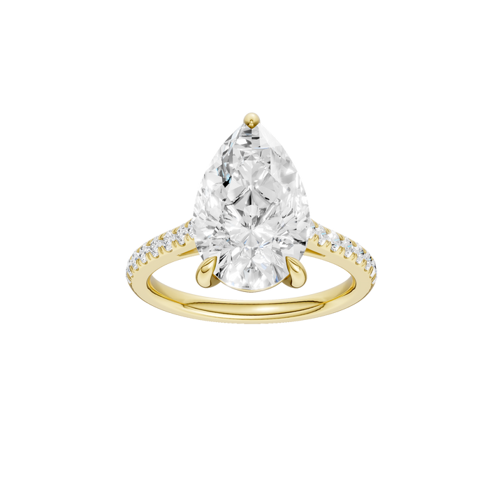 Classic Engagement Ring (Pear) in 14K Yellow Gold – Silvadi Jewelry Aurora CO