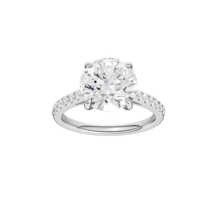 Classic Engagement Ring (Round) in 14K White Gold – Silvadi Jewelry Aurora CO