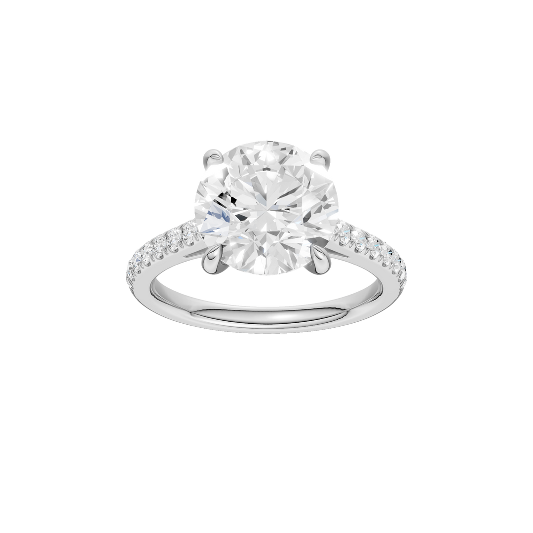 Classic Engagement Ring (Round) in 14K White Gold – Silvadi Jewelry Aurora CO