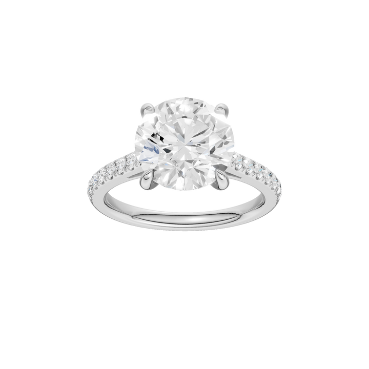 Classic Engagement Ring (Round) in 14K White Gold – Silvadi Jewelry Aurora CO