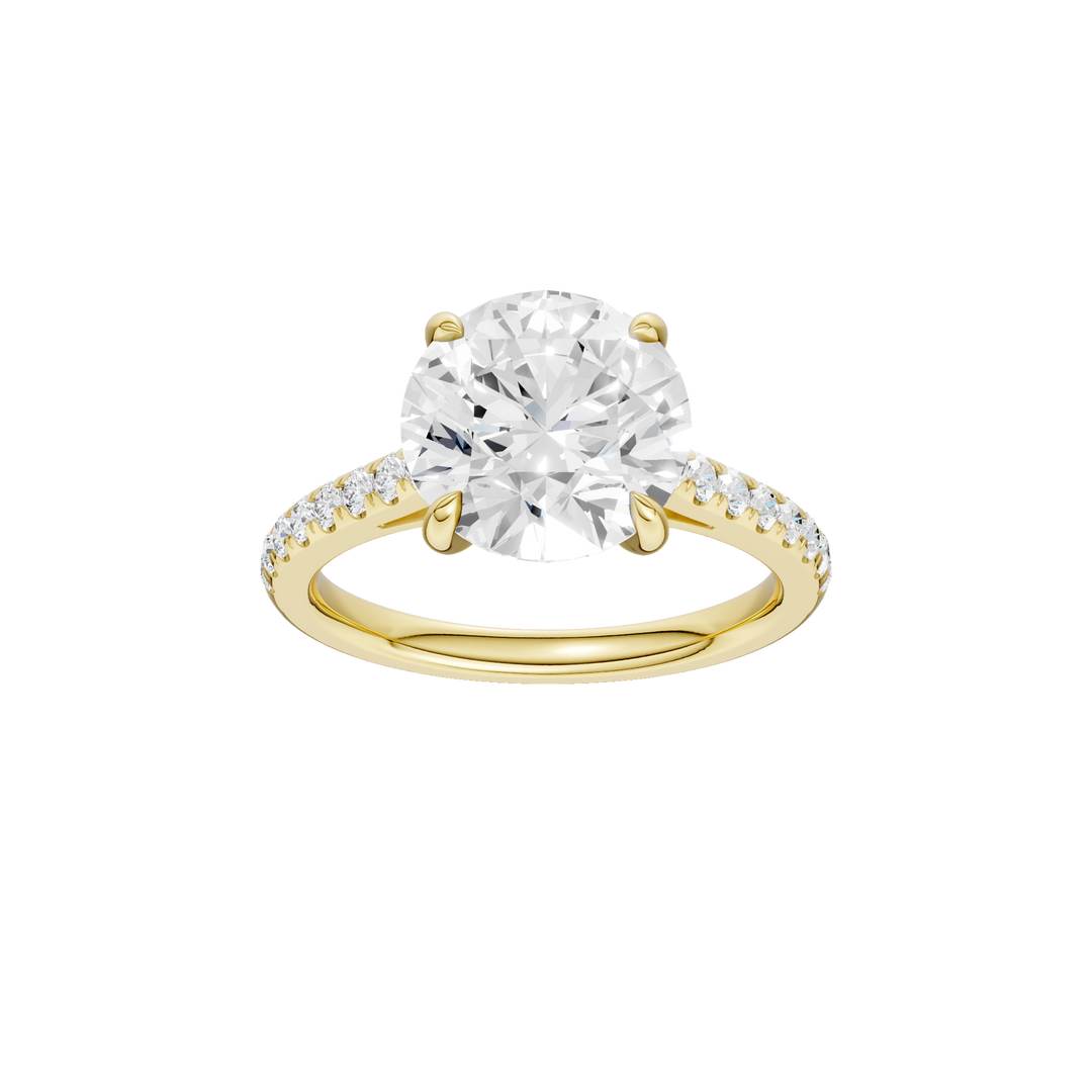 Classic Engagement Ring (Round) in 14K Yellow Gold – Silvadi Jewelry Aurora CO