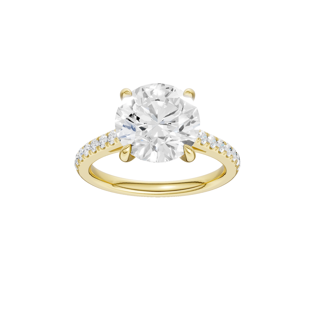 Classic Engagement Ring (Round) in 14K Yellow Gold – Silvadi Jewelry Aurora CO