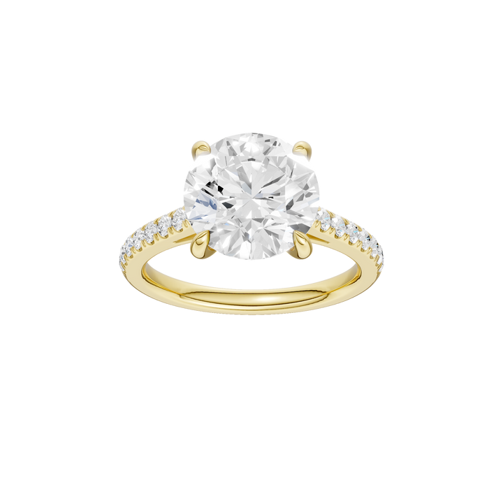 Classic Engagement Ring (Round) in 14K Yellow Gold – Silvadi Jewelry Aurora CO