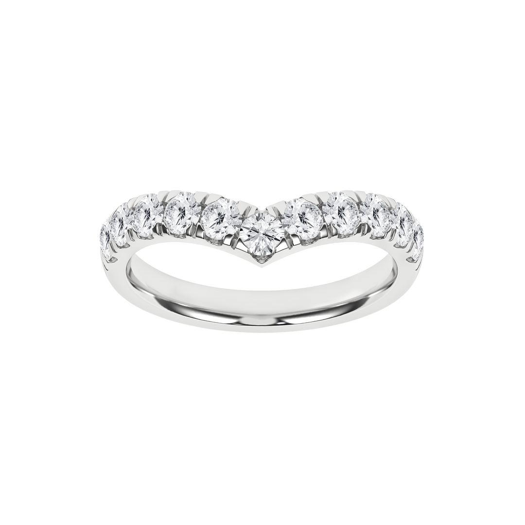 Contour Band in 14K White Gold – Silvadi Jewelry Aurora CO