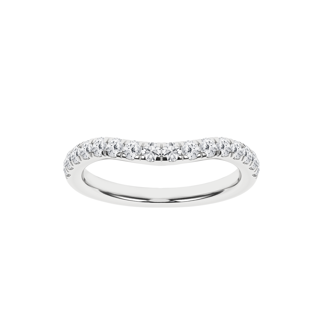 Soft Contour Wedding Band in 14K White Gold – Silvadi Jewelry Aurora CO