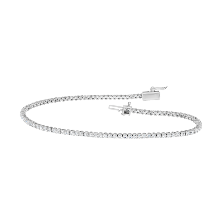 Lab Grown Diamond Tennis Bracelet Radiance in 14K White Gold – Silvadi Jewelry Aurora CO