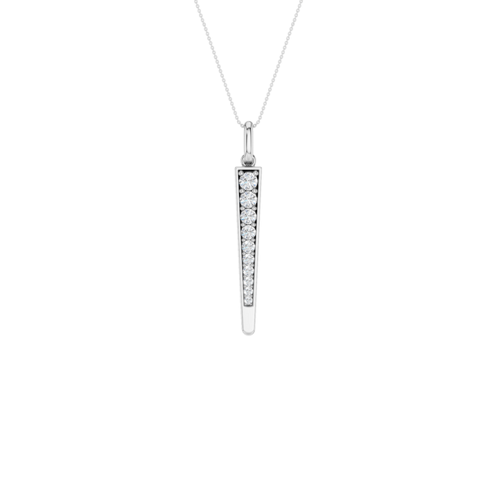 Lavalier Pendant (Round) in 14K White Gold – Silvadi Jewelry Aurora CO