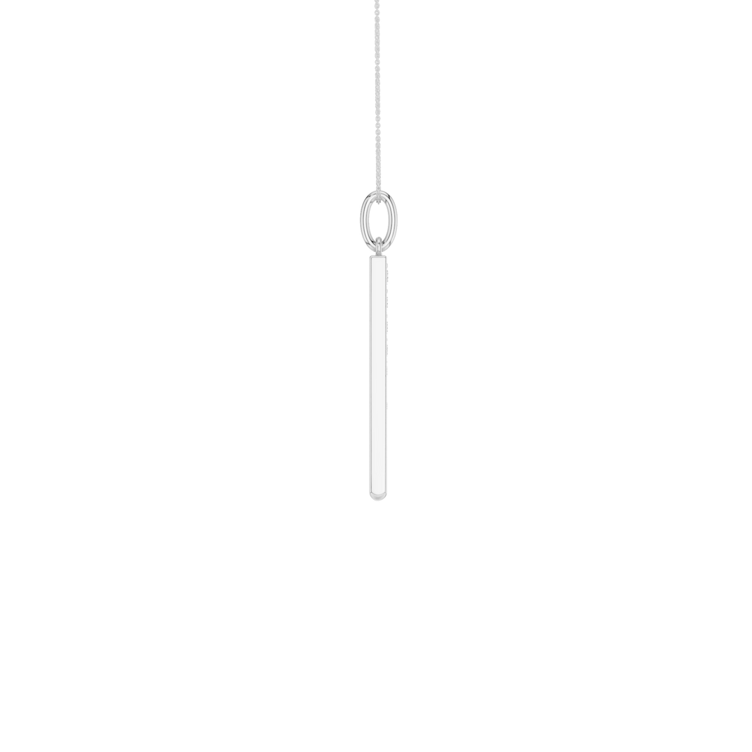 Lavalier Pendant (Round) in 14K White Gold – Silvadi Jewelry Aurora CO