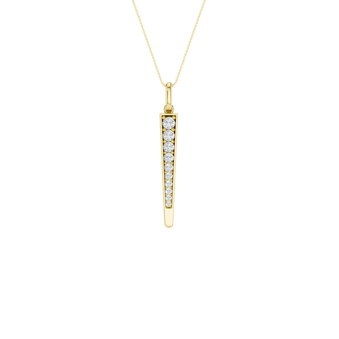 Lavalier Pendant (Round) in 14K Yellow Gold – Silvadi Jewelry Aurora CO