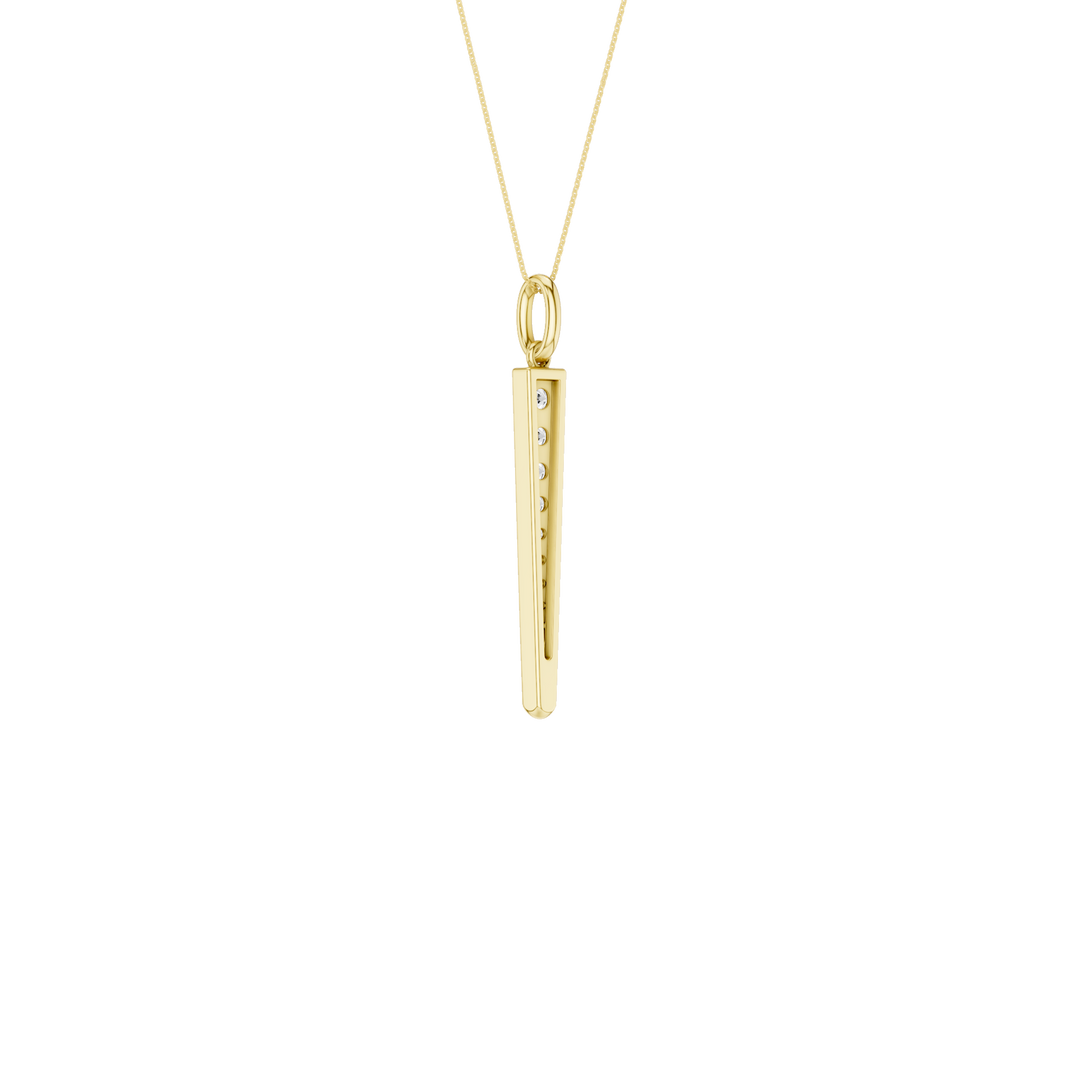 Lavalier Pendant (Round) in 14K Yellow Gold – Silvadi Jewelry Aurora CO