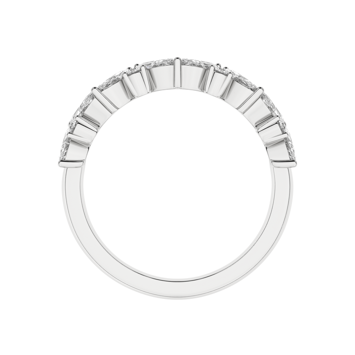 Marquise Fashion Band (Marquise, Round) in 14K White Gold – Silvadi Jewelry Aurora CO