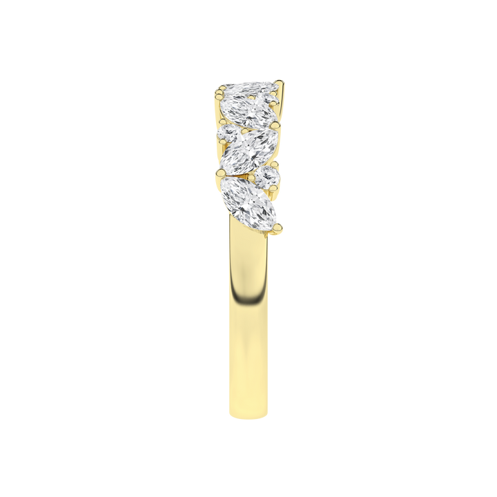 Marquise Fashion Band (Marquise, Round) in 14K Yellow Gold – Silvadi Jewelry Aurora CO