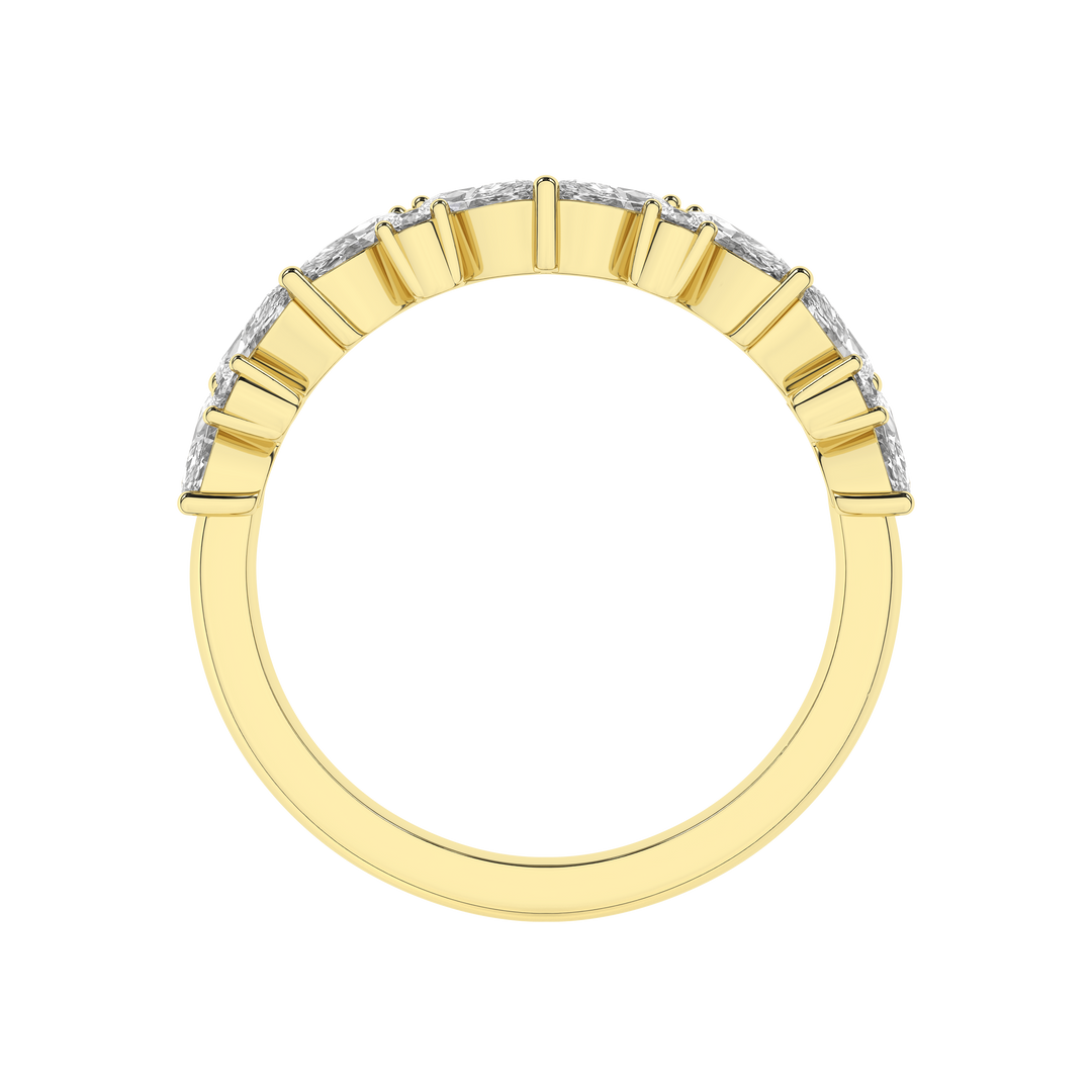 Marquise Fashion Band (Marquise, Round) in 14K Yellow Gold – Silvadi Jewelry Aurora CO