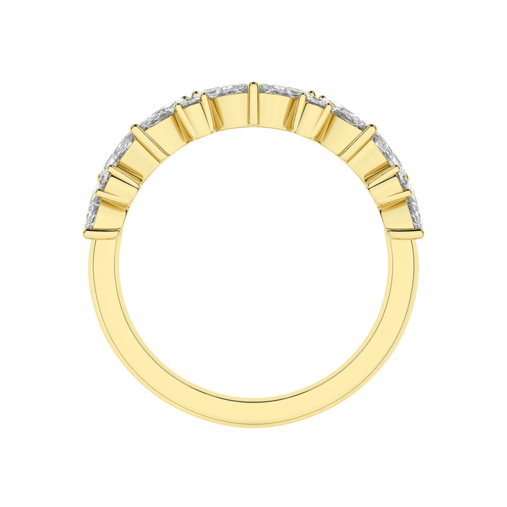 Marquise Fashion Band (Marquise, Round) in 14K Yellow Gold – Silvadi Jewelry Aurora CO