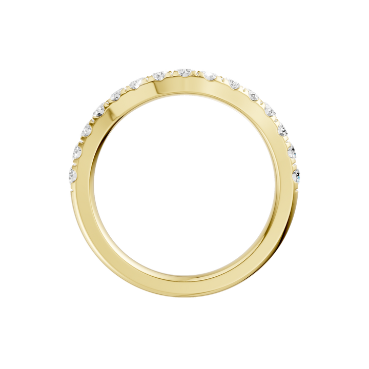 Matching Band for 3-Stone Engagement Ring (Round) in 14K Yellow Gold – Silvadi Jewelry Aurora CO
