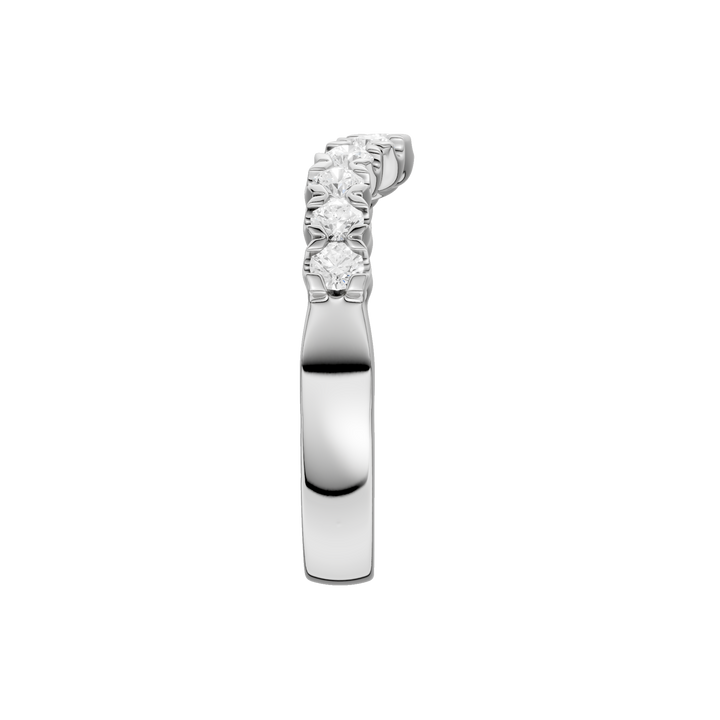 Matching Band for Elegant Halo Designs Ring (Round) in 14K White Gold – Silvadi Jewelry Aurora CO