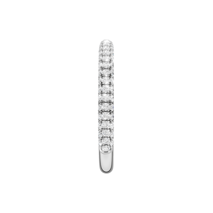 Matching Band for Hidden Halo Pave Engagement Ring (Round) in 14K White Gold – Silvadi Jewelry Aurora CO