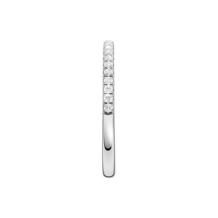 Matching Band for Petite Halo Engagement Ring (Round) in 14K White Gold – Silvadi Jewelry Aurora CO