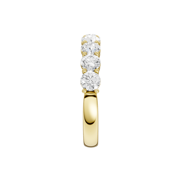 Matching Band for Semi Eternity Engagement Ring (Round) in 14K Yellow Gold – Silvadi Jewelry Aurora CO
