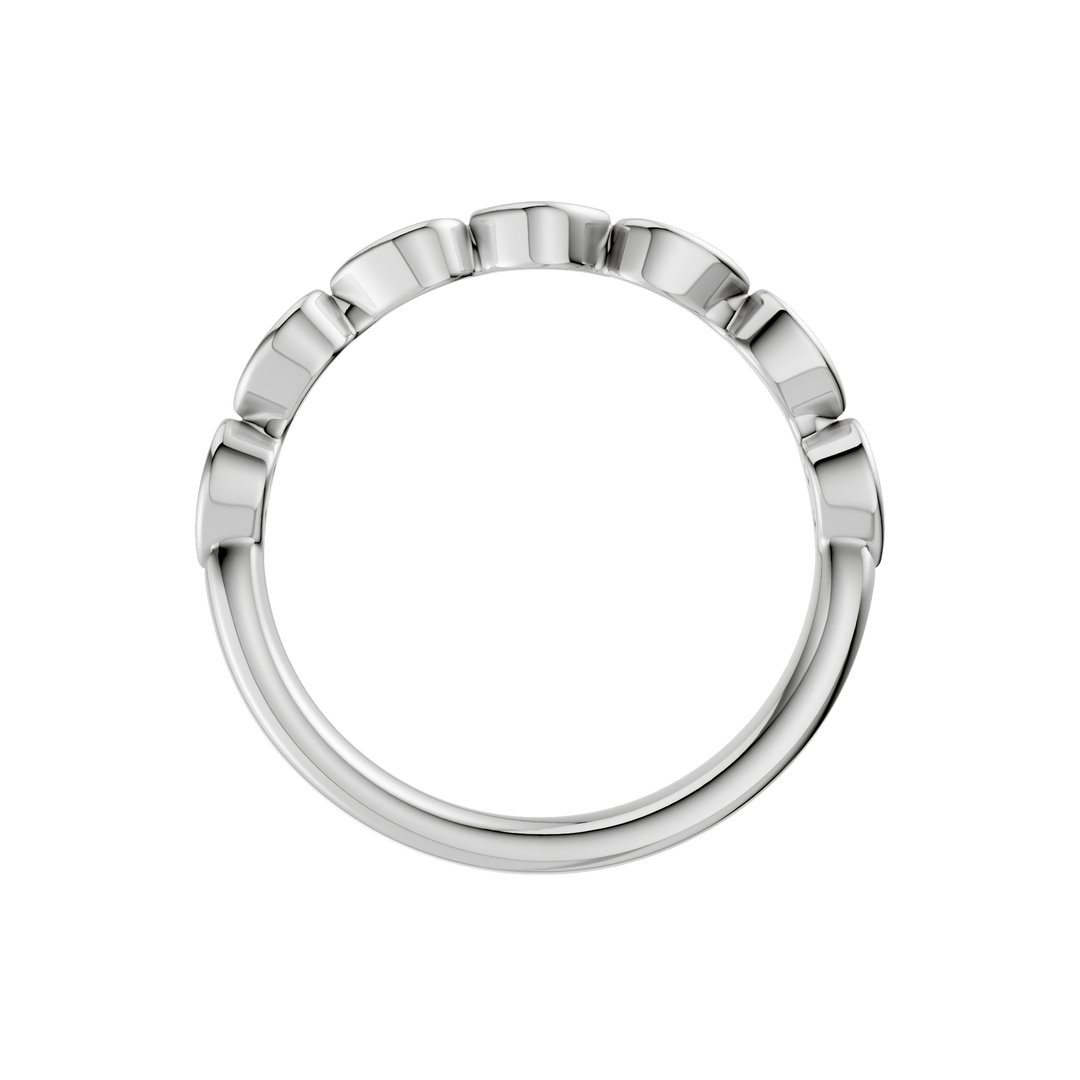 Matching Band for Trellis Shank Engagement Ring (Round) in 14K White Gold – Silvadi Jewelry Aurora CO