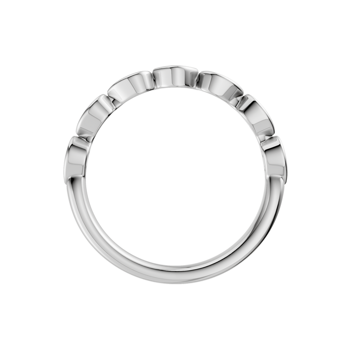 Matching Band for Trellis Shank Engagement Ring (Round) in 14K White Gold – Silvadi Jewelry Aurora CO