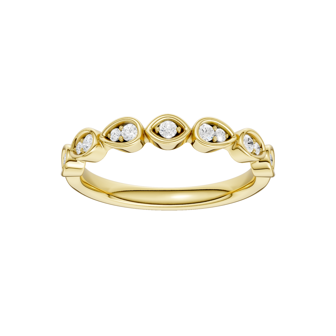 Matching Band for Trellis Shank Engagement Ring (Round) in 14K Yellow Gold – Silvadi Jewelry Aurora CO