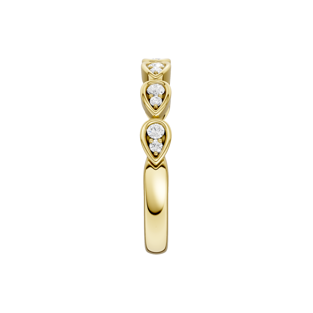 Matching Band for Trellis Shank Engagement Ring (Round) in 14K Yellow Gold – Silvadi Jewelry Aurora CO