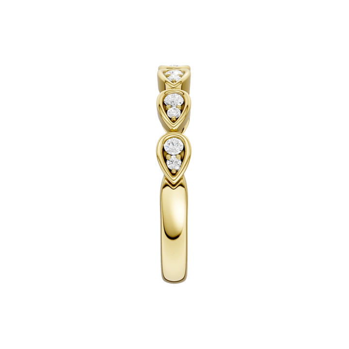 Matching Band for Trellis Shank Engagement Ring (Round) in 14K Yellow Gold – Silvadi Jewelry Aurora CO