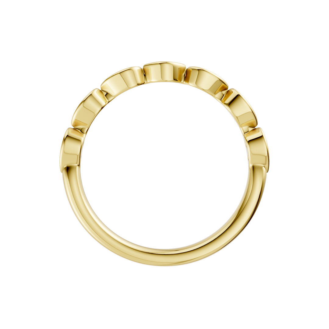 Matching Band for Trellis Shank Engagement Ring (Round) in 14K Yellow Gold – Silvadi Jewelry Aurora CO