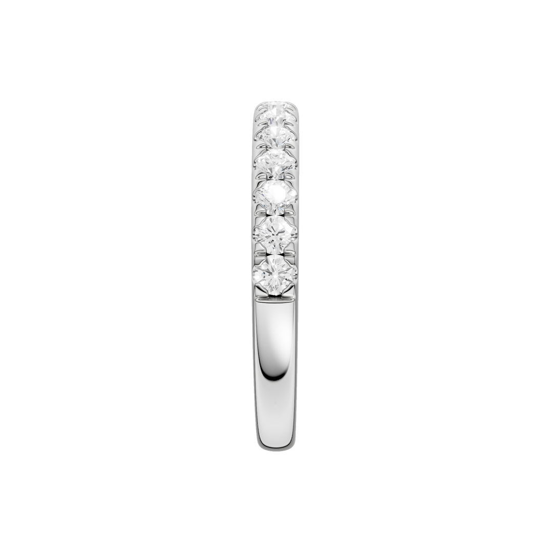 Matching Band for Tulip Head Engagement Ring (Round) in 14K White Gold – Silvadi Jewelry Aurora CO