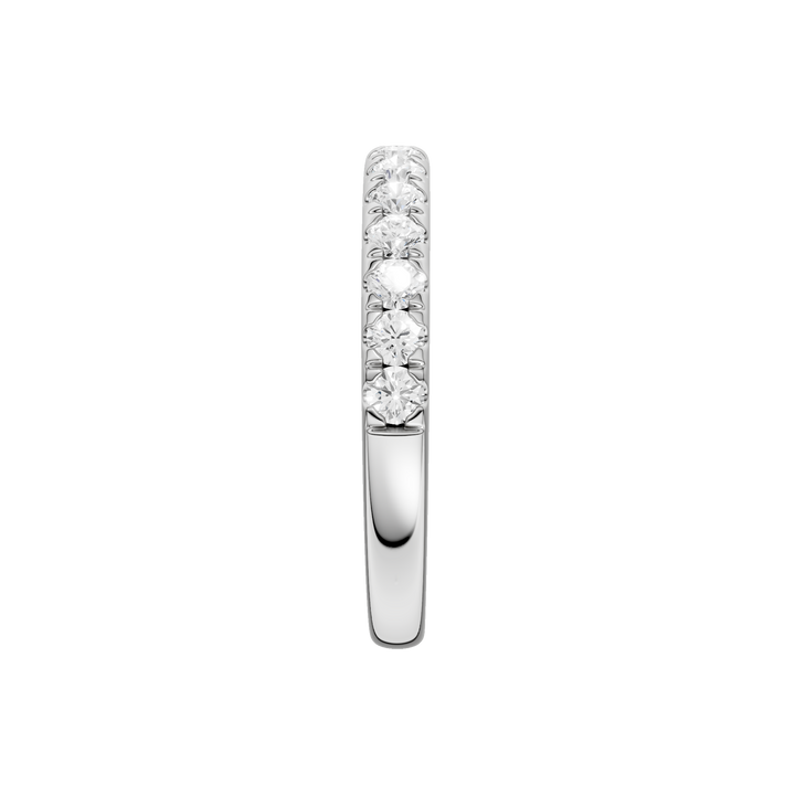 Matching Band for Tulip Head Engagement Ring (Round) in 14K White Gold – Silvadi Jewelry Aurora CO