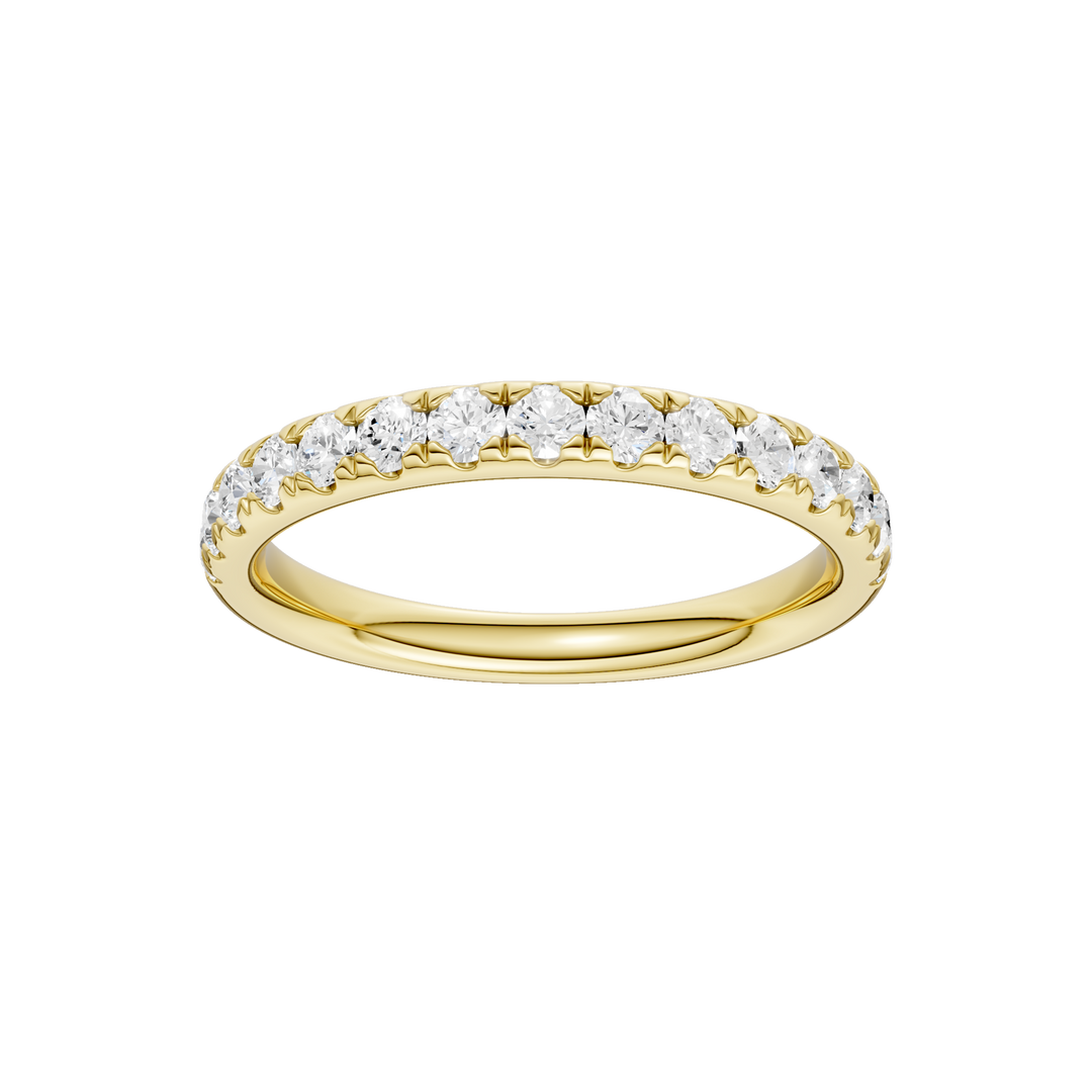 Matching Band for Tulip Head Engagement Ring (Round) in 14K Yellow Gold – Silvadi Jewelry Aurora CO