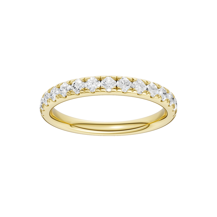 Matching Band for Tulip Head Engagement Ring (Round) in 14K Yellow Gold – Silvadi Jewelry Aurora CO